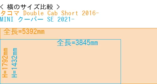 #タコマ Double Cab Short 2016- + MINI クーパー SE 2021-